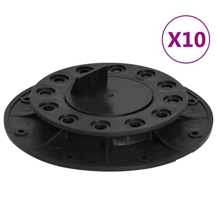 vidaXL - Terrasdragers - verstelbaar - 10 - st - 20-30 - mm