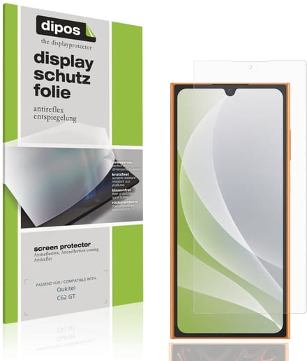 dipos – 4x Matte Beschermfolie geschikt voor Oukitel C62 GT | Krasbestendige & antireflecterende Screenprotector Ultra-Thin