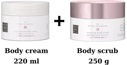 Rituals of Sakura - Combi Set: Body Cream 220 ml + Body Scrub 250 gr