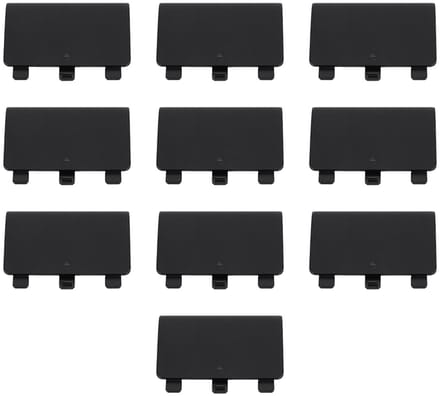 Oneay 10 batterijklepjes voor gamecontrollers, vervangende behuizingen, zwarte plastic behuizingen voor Xbox One-controllers