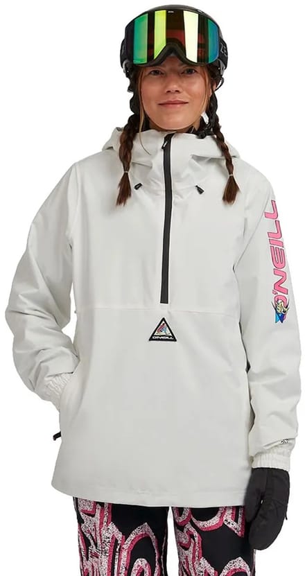 O´neill Fwc Play Park Snow Anorak Jas Wit L Vrouw