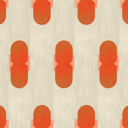 Behang Fez Favour Oranje