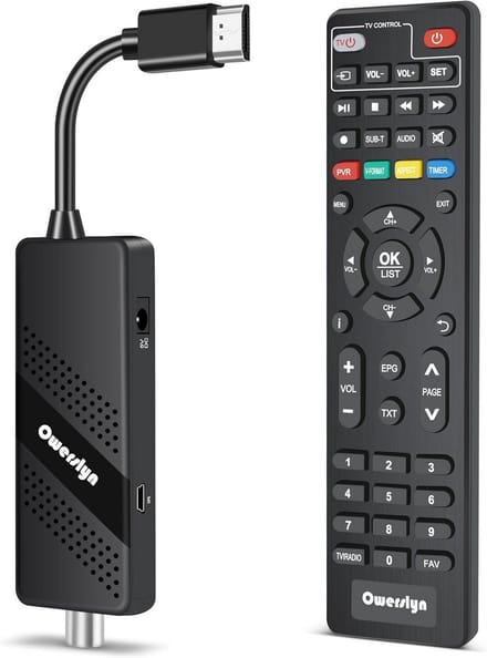DVB-T2 Digitale Terrestrische Decoder H.265 HEVC 1080P met HDMI en AV-uitgang