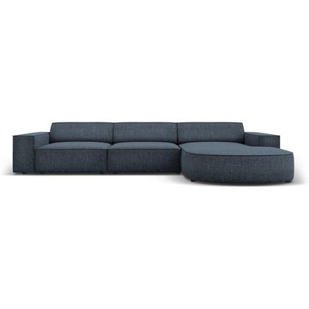 4-zitshoekbank Jodie rechts chenille afgerond | Micadoni Home