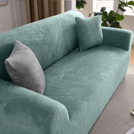 Multi-Color Pluche Stretch Sofahoes Speciale Prijs Bankhoezen Elastische Meubelbeschermer Voor Woonkamer 1 Seat Sofa