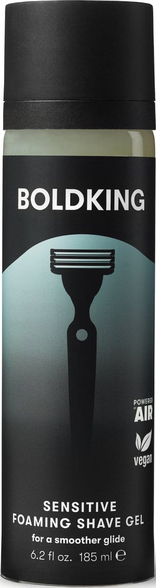 Boldking Sensitive Scheergel - Scheerschuim/Scheergel voor Mannen - Gevoelige huid - 185ml