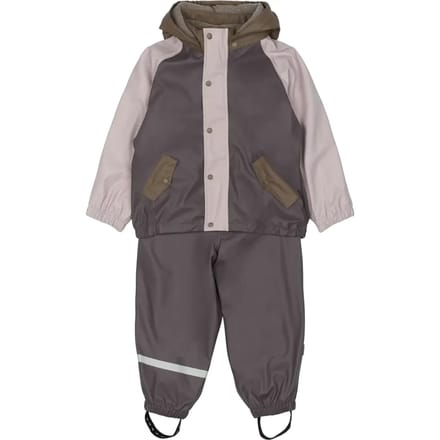 Bébé polar regenoutfit met bretels Mikk-Line