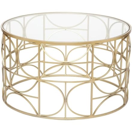 Atmosphera Artifice Salontafel - Goud, diameter 71 cm, hoogte 41 cm
