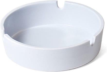 Basic asbakken in het wit - Dia 10 cm - kunststof - Tafel asbak - buiten - Binnen