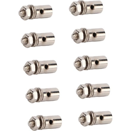 10 stuks set 1,3 mm Servo Drukstang Connector Verstelbare Drukstang Connector Linkage Stopper gray