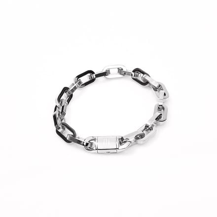 Marenca Zilveren Heren Paperclip Schakelarmband (M)