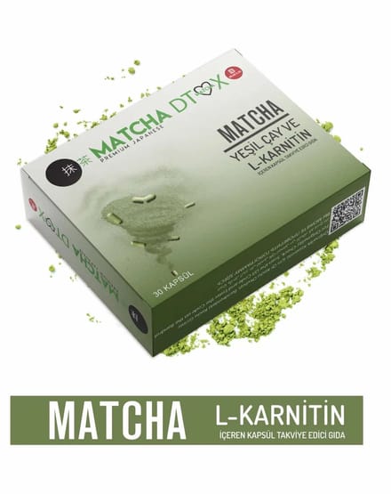 Matcha Premium Capsules met L-Carnitine – Groene Thee Extract, Cafeïne & Spirulina – 30 Capsules