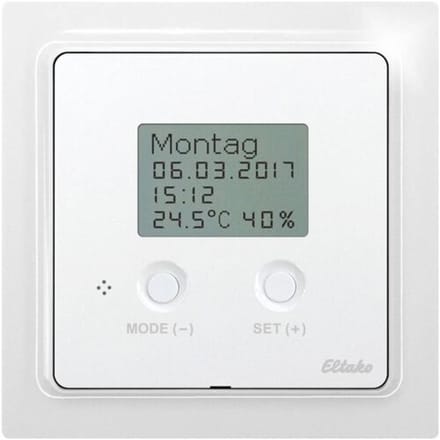 Eltako BUTH55ED/12V DC-wg Busschakelklok thermohygrostaat Opbouw (op muur)
