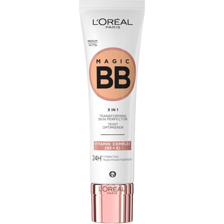L’Oréal Paris Magic BB Cream - Verzorgende dagcrème en make-up in 1 Verrijkt met vitamine B5 en E - 04 Medium - 30ml