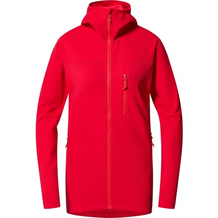 Haglofs Rosson Mid Fleece Met Volledige Rits Rood S Vrouw