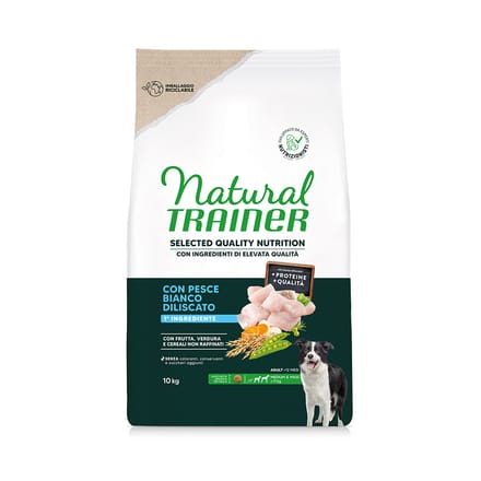Natural Trainer Selected Quality Nutrition Adult Medium & Maxi Witte Vis - 10 kg