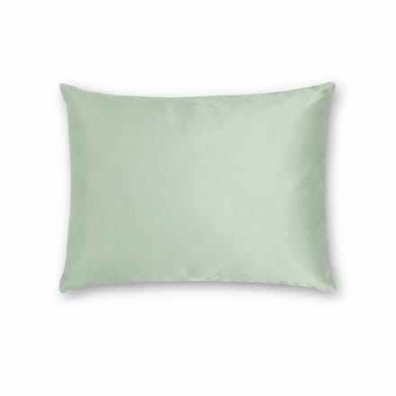 Zijden Kussensloop Soft Sage - 22MM - Silk Heaven - 50x60cm / Ritssluiting