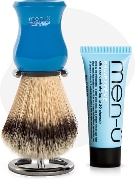men-ü Scheerkwast Premier Synthetisch - Blue - Standaard - Scheercreme