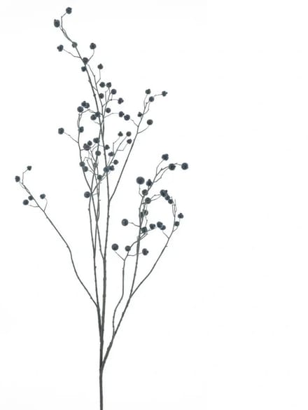 Kunsttak Rose Hip Branche Zwart - 134 cm
