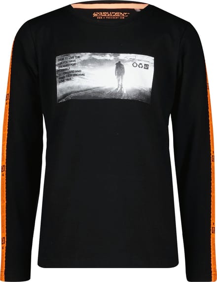 4PRESIDENT T-shirt jongens - Black - Maat 128