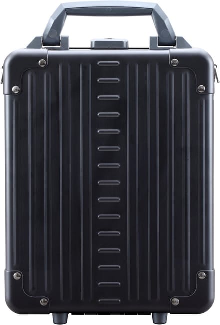 Aleon Aluminium Verticale aktetas 24 cm laptop compartiment - 35cm (14 duim) - onyx