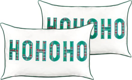 JOYCANDY - Sierkussen set van 2 - Wit - 30 x 50 cm - Katoen