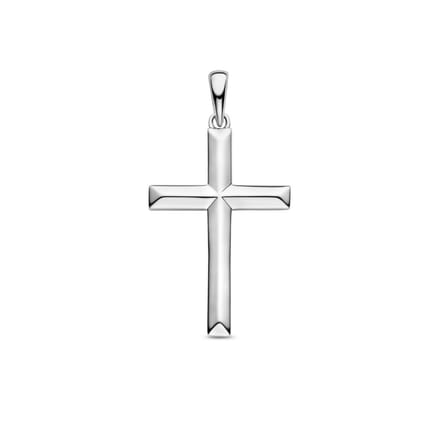 Hanger Kruis Zilver Gerhodineerd