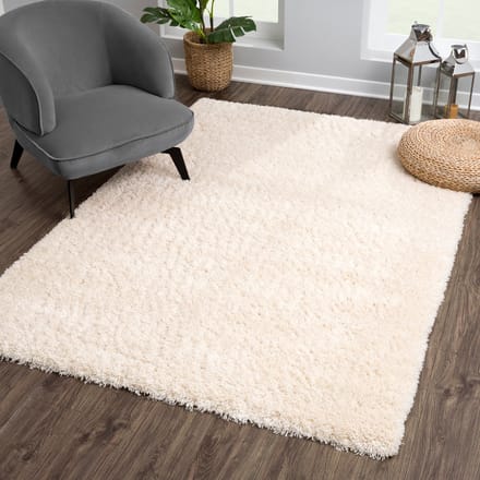 Muratap Porto soft fluffy vloerkleed hoogpolig effen 80x150 cm