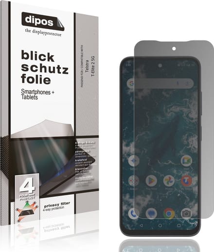 dipos – Matte Privacy Screenprotector geschikt voor Telstra T-Elite 2 5G | Anti-Spy Beschermfolie