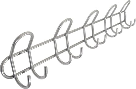 HOME It® kapstok met 5 haken Ø8 mm x 68,5×6,5 x 13 cm satijn