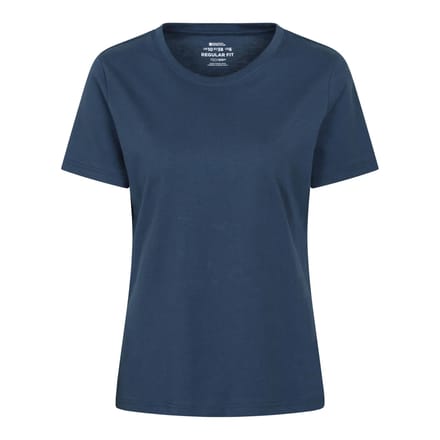 Mountain Warehouse Dames Drie Pieken Grafisch Achterprint T-Shirt (Navy)