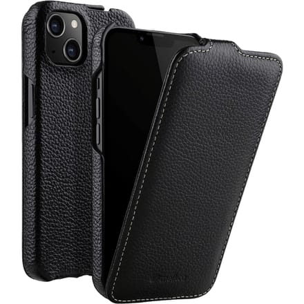 Melkco Apple iPhone 13 Leather Flip Case Zwart