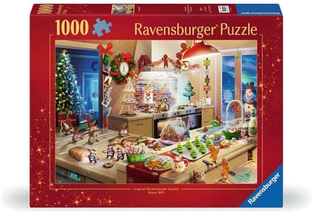 Ravensburger Merry Mischief – Kerst in de Keuken Puzzel – 1000 Stukjes