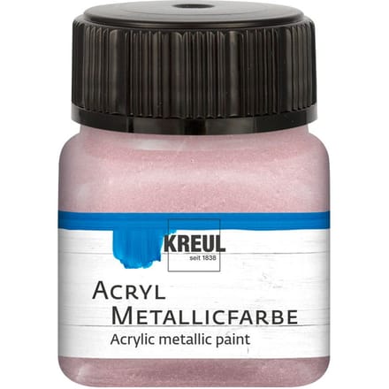 KREUL Acryl Metallic Verf, 20 ml - Roségoud