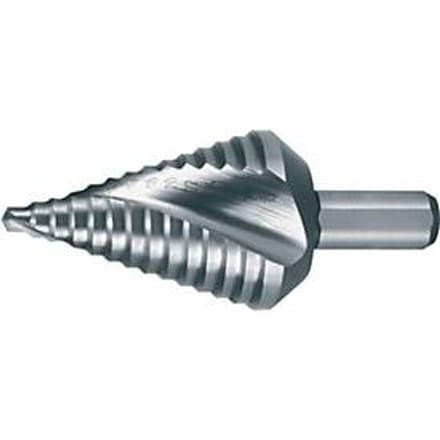 RUKO trappenboor HSS, boorbereik 4-30 mm, spiraalgroef, totale lengte 72 mm, punthoek 118°, korte uitvoering