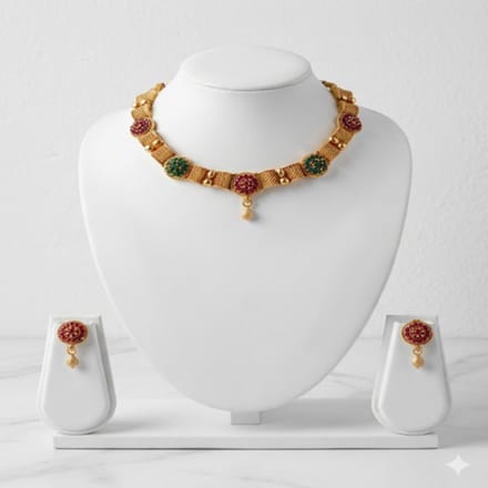 N3 Collecties Mooi  Choker GoudKleur ketting Sieraden set Dames