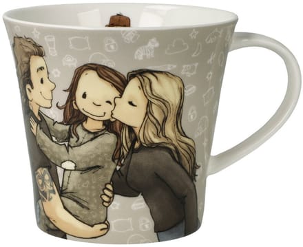 Goebel - Anouk | Koffie / Thee Mok Familie | Beker - porselein - 350ml - 2 stuks