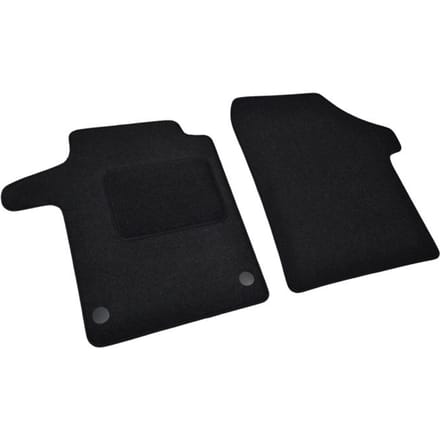 Tapis de sol - Hyundai Ionic 5 - Velours noir - Sur mesure - 2 pièces