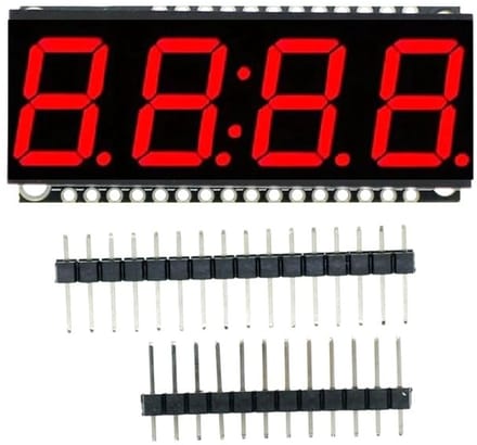 Allecto - 7-segment displaymodule - LED-display met klokfunctie - Compact formaat - 4-bits display - Geschikt voor hobbyprojecten - 0,56 inch model