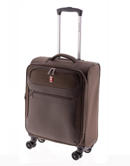 Gladiator 3D Handbagage Koffer - 55 cm - 36/43 liter - Expandable - Bruin