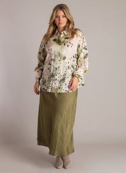 YEST CURVE Jutta Tops - Natural/Multi Colour - maat 1(48)