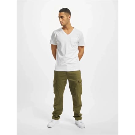DEF - Vneck Heren Tshirt - L - Wit