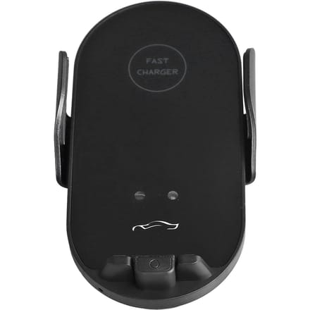 Support de Chargeur de Voiture Sans Fil Universel à Angle Réglable Charge Rapide Auto-Serrant Support de Téléphone Portable pour Grille d'Aération black