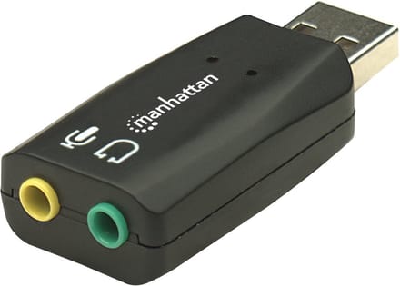 Manhattan Externe Geluidskaart 3D Virtual 5.1 Voor Computer Usb 2.0