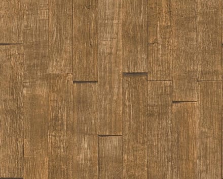 PLANKEN BEHANG - Bruin - AS Creation Best of Wood'n Stone