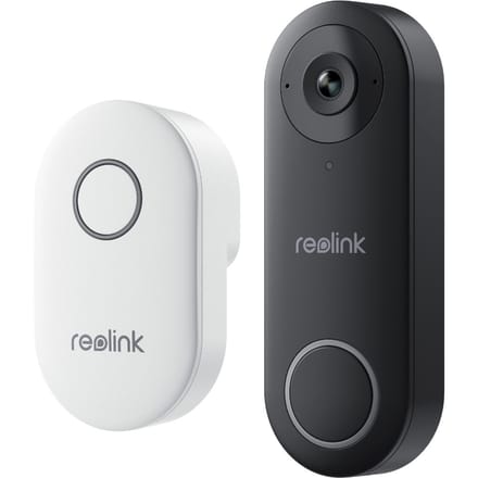 Reolink Videodeurbel D340W Bedrade Voor Buiten - 2K 5MP - 4:3 Breedbeeld - Dual-band wifi - Lokale Opslag - Tweewegaudio - Slimme Detectie-1-pack Met Chime