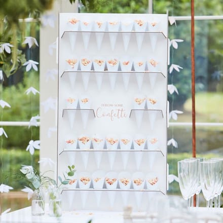Ginger Ray Confetti Wall - 32 zakjes voor bruiloft en feest