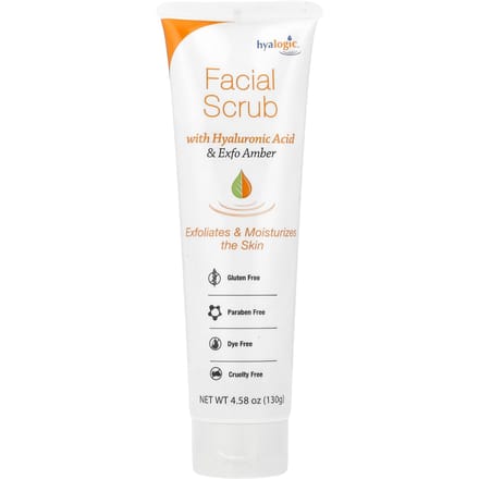 Gezichtsscrub met Hyaluronzuur en Exfo Amber, 130G(4.58Oz) white