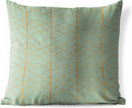 Buitenkussen Weerbestendig - Patroon - Lijn - Luxe - 50x50 cm