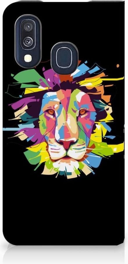 Samsung Galaxy A40 Magnet Case Lion Color